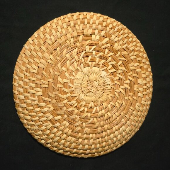 Tohono O'odham PAPAGO Southern Arizona Woven Plate - 10 1/8" x 1 1/8" - Picture 2 of 3
